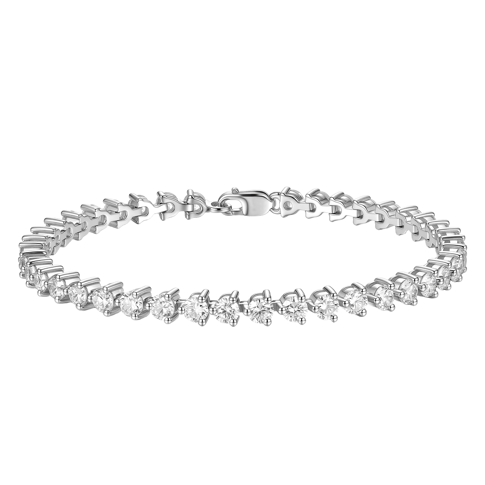 B0046 Full Pave 5.8ct Lab Diamond Silver Ring 5.805ct Full Pave Lab Grown Diamond 925 Silver Triple Rhodium Plated Statement Ring